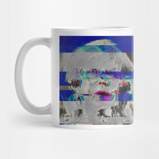 Strong & Stable: Theresa May Glitch Art Mug